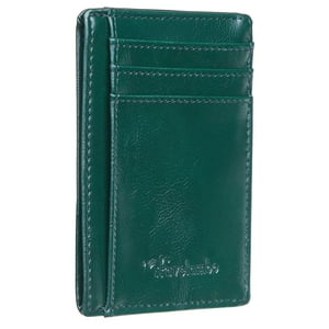 Cartera Travelambo Slim De Piel Con Bloqueo Rfid De 8 Cm X 10 Cm