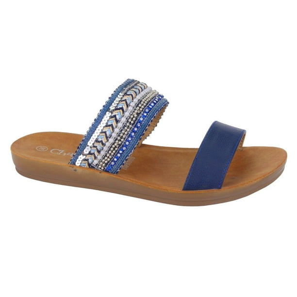Sandalia Chalada Mujer Quanta-2 Azul Moda