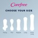 thumbnail image 3 of Pantiliners Carefree Acti-Fresh con forma de cuerpo regular x54, 3 of 8