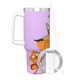 thumbnail image 3 of Kiff Vaso aislado de acero inoxidable con asa, diseño temático, regalo para familia, amigos y fans; incluye pajita y encaja en el portavasos estándar, 40 oz, 3 of 6