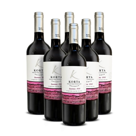 Korta - Vino Reserva Selected Carmenere, 6 Unidades
