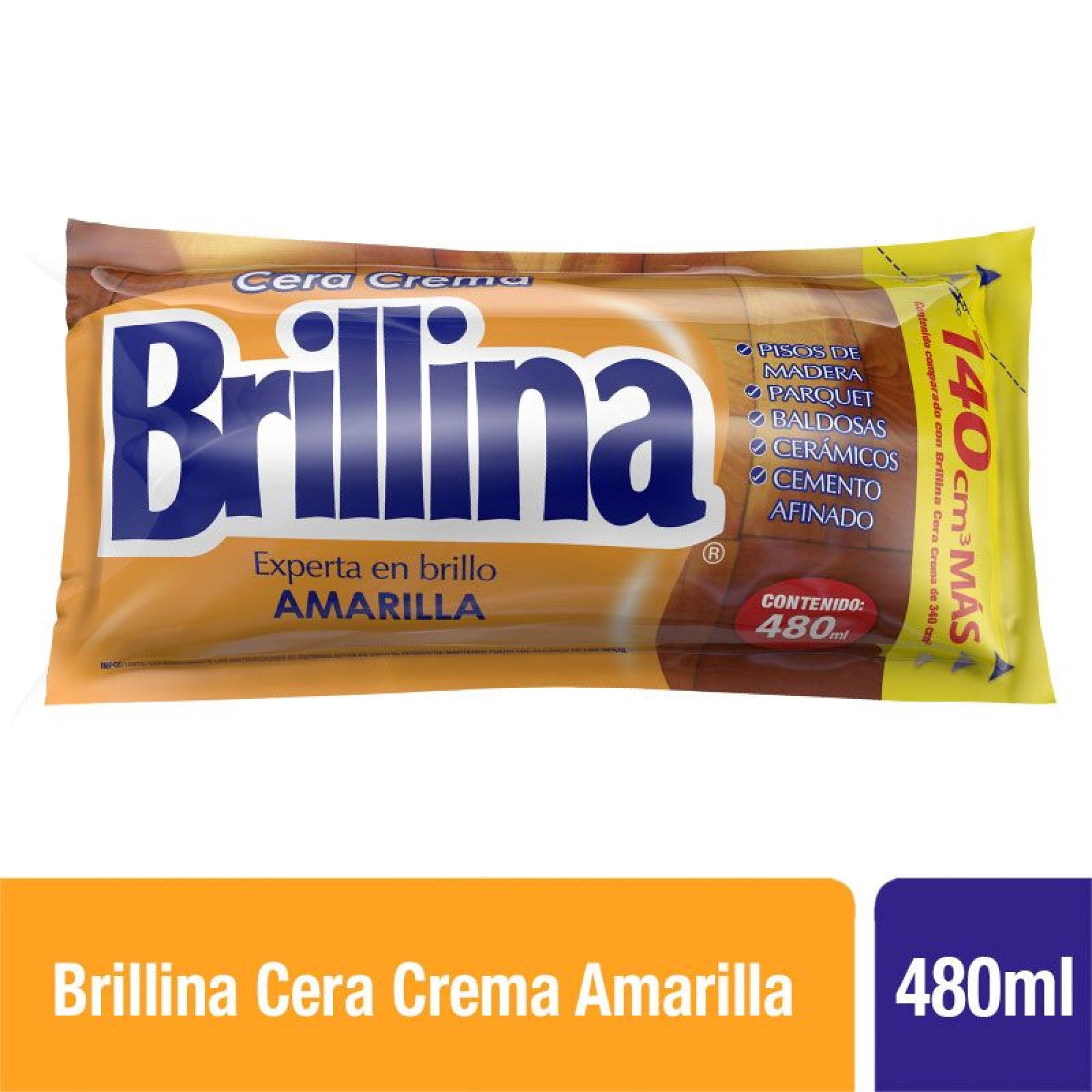 Cera Crema Amarilla Bolsa, 480 ml