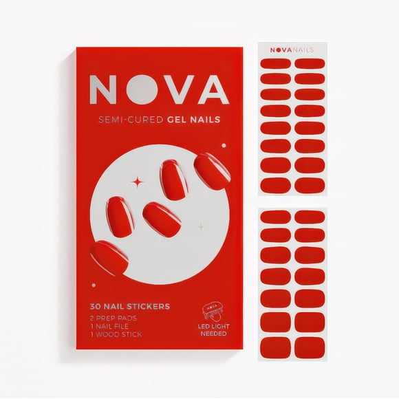 Tiras de gel para uñas Nova Nails Lover – 30 unidades