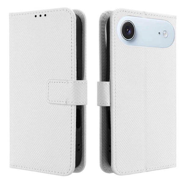 Funda Billetera para iPhone 17E con Ranuras y Soporte Blanco