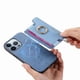 thumbnail image 3 of Funda Magnética Para Iphone 14 Pro Max Con Billetera Y Anillo Protector Resistente Azul, 3 of 6