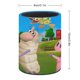 thumbnail image 2 of WordWorld-theme Cylinder Pen Holder Pencil Organizer with Flannel Lining PVC Leather Material Cardboard Base for study work 10*8CM, 2 of 6