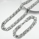 thumbnail image 2 of Elegant Stainless Steel Men's Jewelry Set - Egyptian Byzantine Flat Bangle Necklace Set for a Timeless Look, 2 of 5