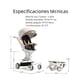 thumbnail image 3 of Coche De Paseo 360° 3 En 1 Reclinable LuBabycas Negro, 3 of 7