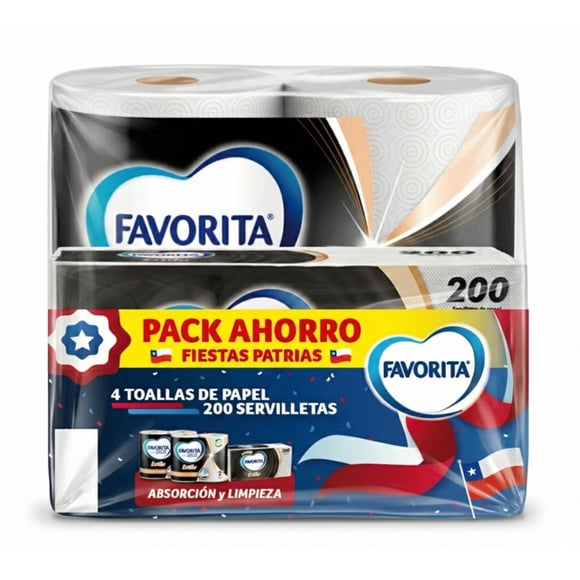 Pack toalla de papel y servilleta, 3 Un