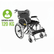 thumbnail image 2 of Silla Ruedas Ligera Plegable Doble Freno Resistente 120kg, 2 of 9