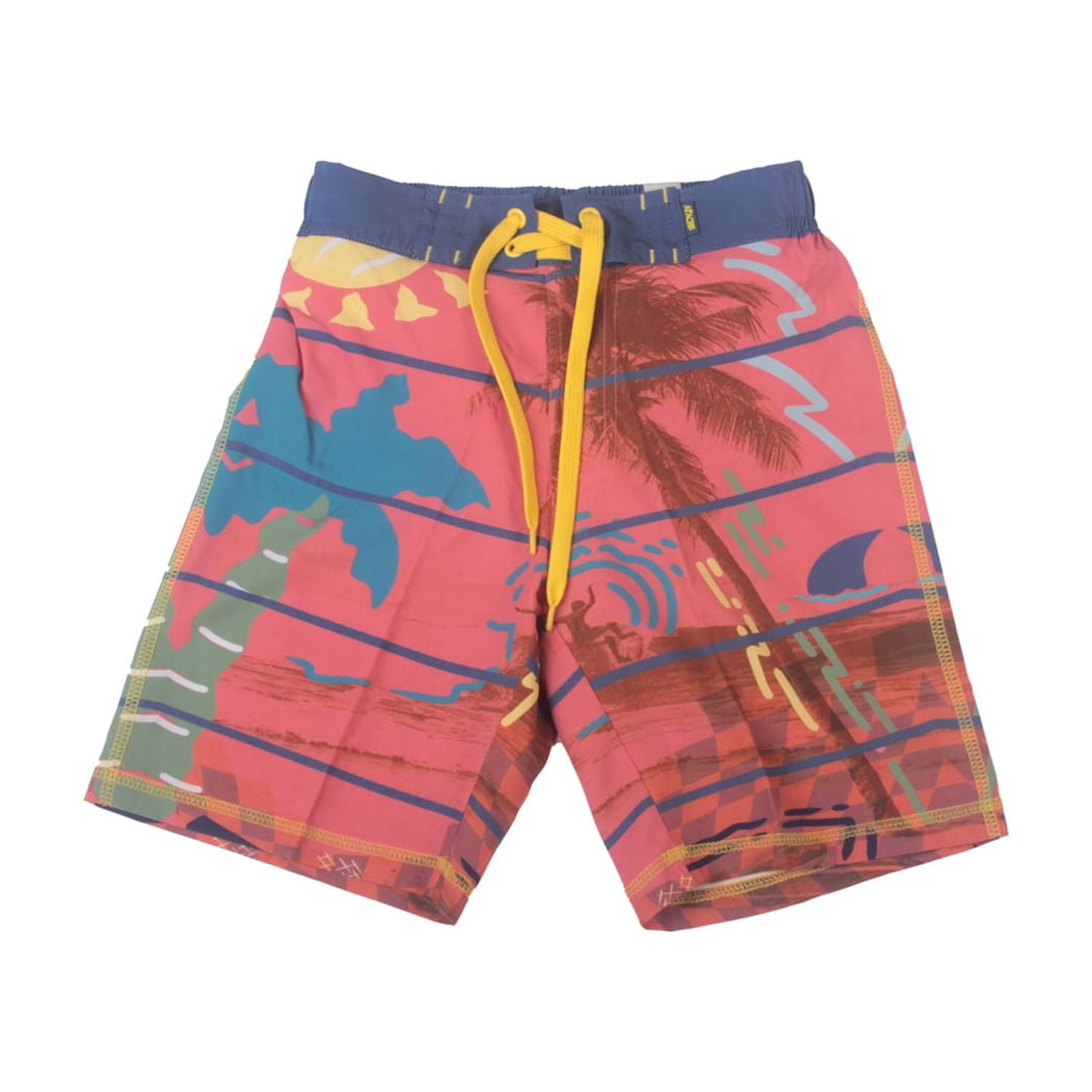 Traje De Baño Niño Naranjo Pillin