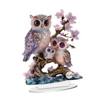 Magideal - Decoración De Animales 2D Decoración De La Madre Manualidades Navideñas Carteles De Mesa Acrílico Placa De Escritorio Acrílico Para Chimenea Gabinete Signo De Búho