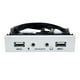 thumbnail image 3 of 3.5inch 9Pin A USB 2.0 Hub Panel Frontal 2 Puertos USB 2.0 Interfaz De Micrófono Para PC Argent, 3 of 4