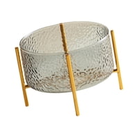 Magideal - Plato De Fruta, Cuenco Cilíndrico Para Servir, Bandeja De Exhibición, Soporte Para Frutas Y Verduras, Cesta De Almacenamiento Para Sala De Estar, Frut Gris