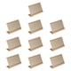 thumbnail image 4 of Nombre Soporte de escudo, titular de letrero, metal robusto, titular práctico y práctico de etiquetas, visualización de precios para oficinas, hoteles Dorado, 4 of 5