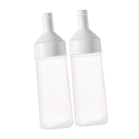 Magideal - Dispensador De Condimentos, Botella De Para Ensaladas, Vacía, Multifunción, Recargable Con Tapa, Equipo, Botella De De Para Acamp 500Ml Blanco