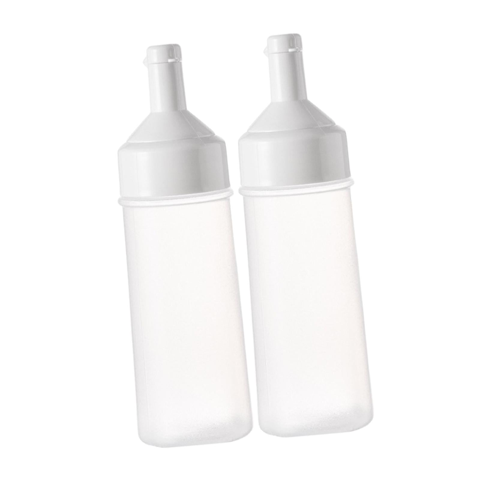 Magideal - Dispensador De Condimentos, Botella De Para Ensaladas, Vacía, Multifunción, Recargable Con Tapa, Equipo, Botella De De Para Acamp 500ml Blanco