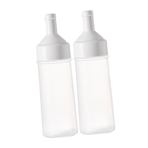 Magideal - Dispensador De Condimentos, Botella De Para Ensaladas, Vacía, Multifunción, Recargable Con Tapa, Equipo, Botella De De Para Acamp 500Ml Blanco