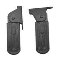 Ioensy - Reposapiés Delanteros Plegables Para Motocicleta, Ahorradores De Espacio, Antideslizantes, Con Orificios Espaciados De 5 Cm.