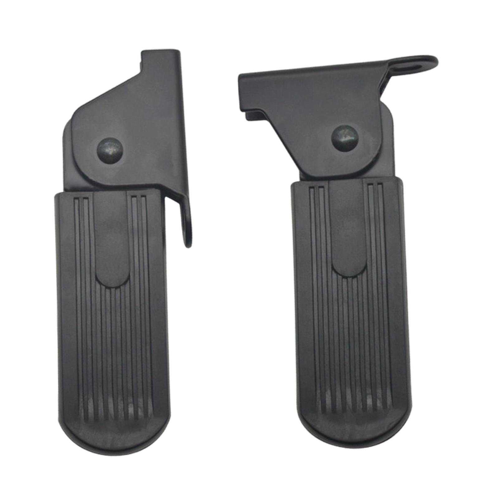 Ioensy - Reposapiés Delanteros Plegables Para Motocicleta, Ahorradores De Espacio, Antideslizantes, Con Orificios Espaciados De 5 Cm.