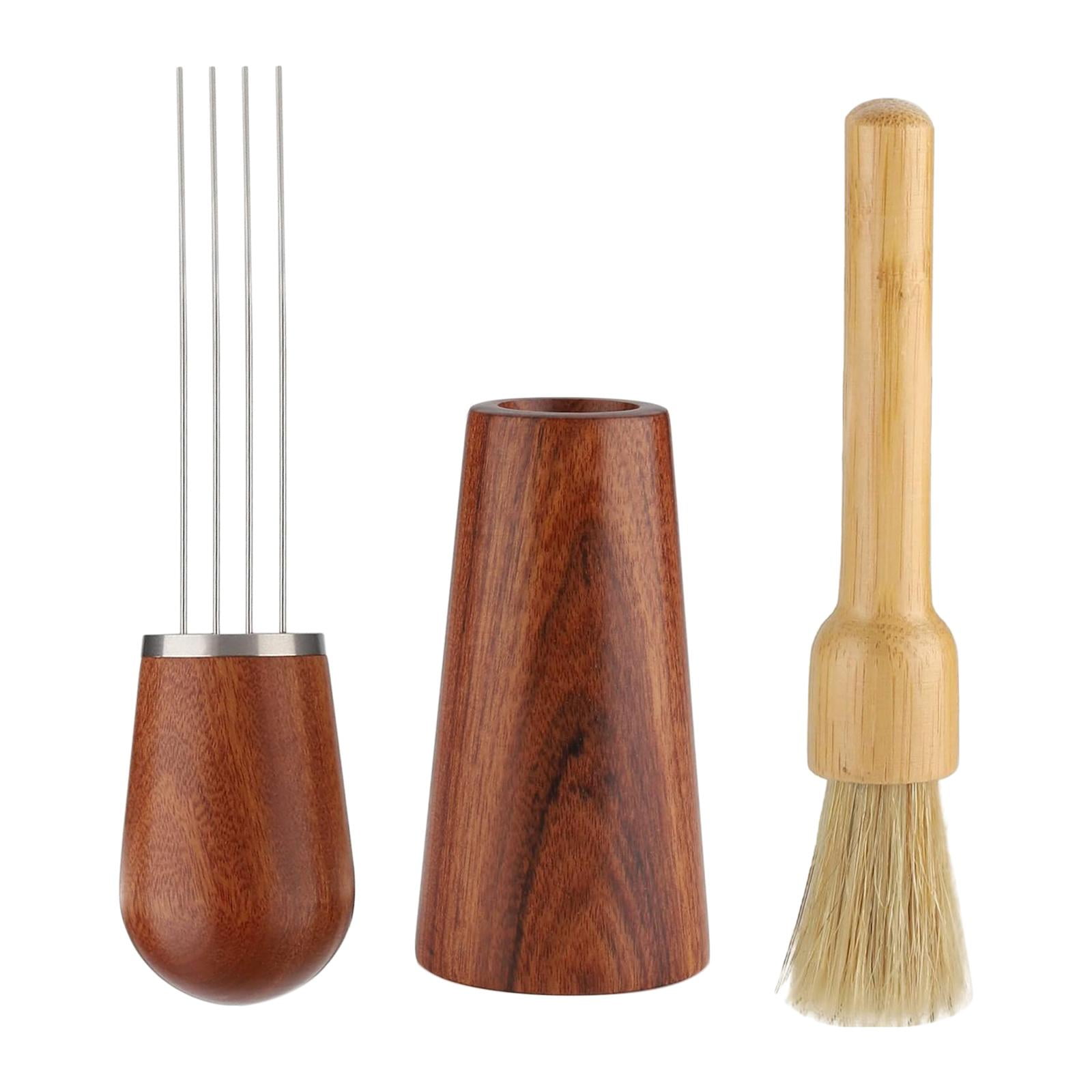 Magideal - Agitador De Café Expreso, Distribuidor De Café, 4 Pines, Herramienta Portátil Para Agitar Café Molido, Compactador Agitador De Café Para Café Molido