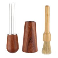 Magideal - Agitador De Café Expreso, Distribuidor De Café, 4 Pines, Herramienta Portátil Para Agitar Café Molido, Compactador Agitador De Café Para Café Molido