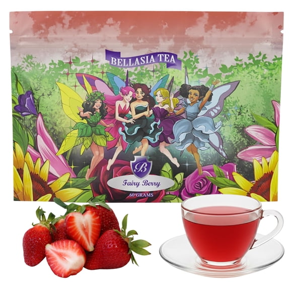 Té Bellasia Fairy Berry para Niños, Infusión de Hierbas sin Cafeína