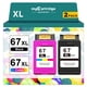 thumbnail image 1 of Cartuchos de tinta MyCartridge SUPRINT 67XL HP, paquete combinado negro/color, 1 of 8