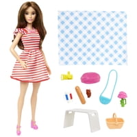 Set De Pícnic Barbie Parisian Passport Con Muñeca Morena