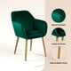 thumbnail image 5 of Pack de 2 Butacas Sitiales Poltrona Diamante Terciopelo - Verde, 5 of 7