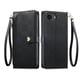thumbnail image 1 of Funda Billetera con Cierre para [iphone 16E] con Tarjetero, Soporte y Correa de ManoNegro, 1 of 5