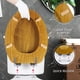 thumbnail image 5 of Asiento de Inodoro Angel Shield Alargado de Madera de Roble con Cierre Silencioso, 5 of 8