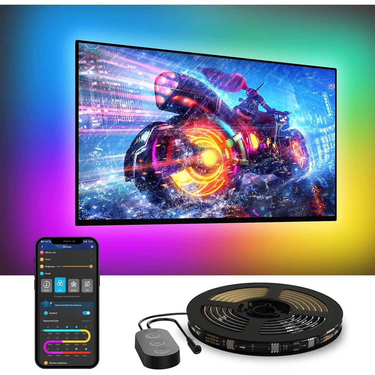 Tira Led Govee Rgbic 12.5ft Tv 5565 Alexa
