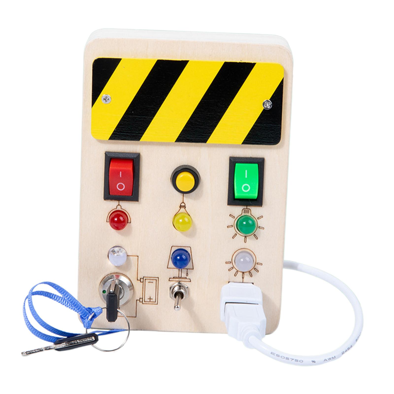 Bothyi - Tablero Ocupado Con Juguetes De Viaje Con Luz Led Para Educación Temprana Estilo B