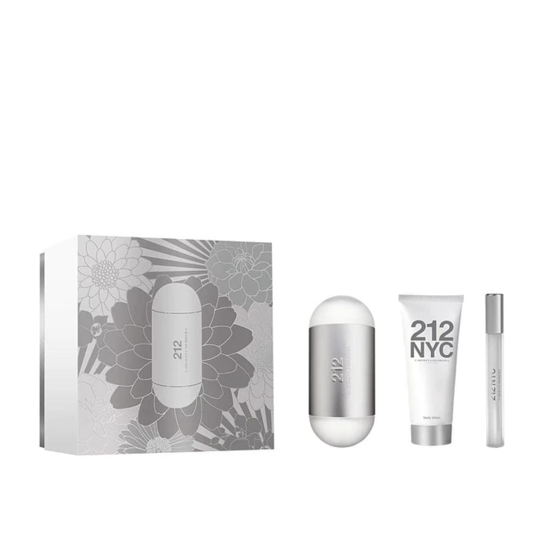 Carolina Herrera - Perfume 212 Mujer Edt 100 Ml / Body Lotion 100 Ml / 10 Ml Estuche