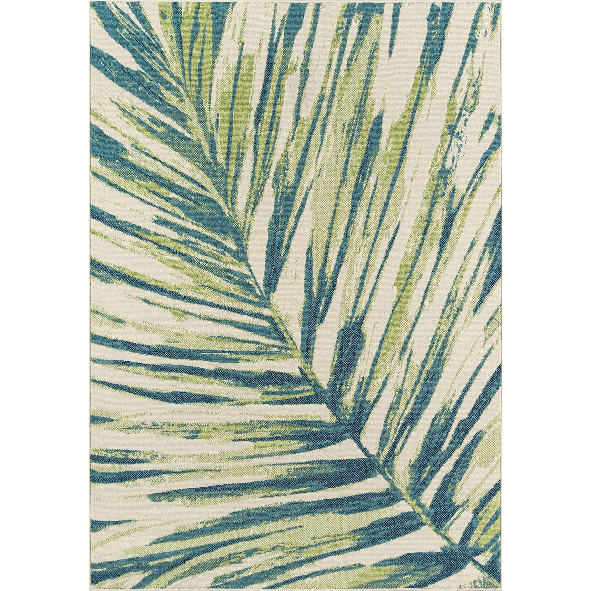 Alfombra Momeni Baja Palm Leaf, Verde, 50 Cm X 110 Cm