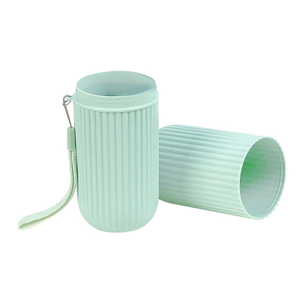 Caja de almacenamiento portátil para cepillos de dientes, estuche para cepillos de dientes de viaje, organizador moderno de contenedores de viaje para verde