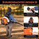 thumbnail image 4 of Sopladora de Mochila ZeStarDair 63CC Motor de 2 Tiempos Tanque de Combustible de 1.8L, 4 of 7