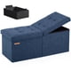 thumbnail image 1 of Banco otomano HAUSFRAU plegable de 80 cm con almacenamiento, color azul marino, 1 of 6