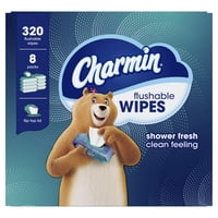 Toallitas Desechables Charmin 320 En Total (8 Paquetes De 40)
