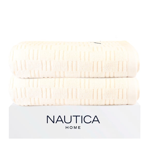 Pack 2 Toallas de Baño SAVOY Nautica Home 76x137cm 100% algodón ultra suave