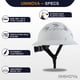 thumbnail image 3 of Casco de seguridad con casco de ala completa UNINOVA, ventilado, negro, 3 of 6