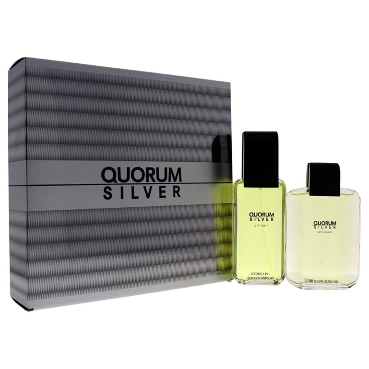 Antonio Puig Quorum Silver 100Ml Set Varon