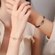 thumbnail image 3 of Pulsera Plata 925 Doble Anillo Love Forever Amor Parejas Par plateado Talla única, 3 of 5