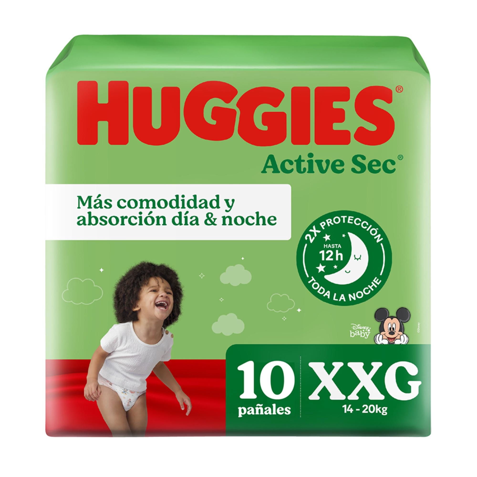 Pañal Active Sec Xxg Un Huggies