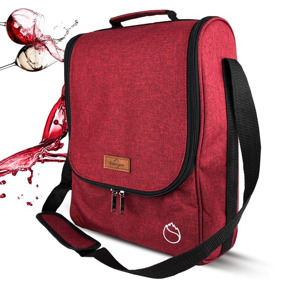 Portabotellas Freshore para 3 Botellas - Rojo Vino