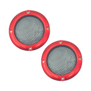 Magideal - 2X Cubiertas De Parrilla De Altavoces Accesorios De Audio Redondos Decorativos Fácil Instalación De Protectores De Protección De Subwoofer Para , 2 In 2 En