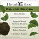 thumbnail image 4 of Fórmula de Apoyo Diario Herbal Roots Biloba 60 veganas, 4 of 4