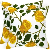 Wyj Hogar - Funda De Cojín Bordado Floral Mod4