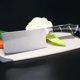 thumbnail image 5 of Cuchillos de Cocina Set 8 Piezas Acero Inoxidable Marmoleado Negro con Base Antideslizante, 5 of 6